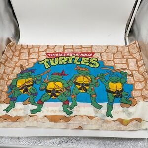 Vintage Teenage Mutant Ninja Turtles Pillowcase 1988 Mirage Studios Kid Standard